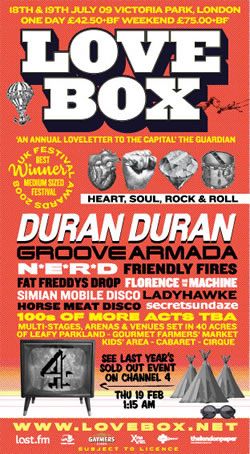 Lovebox Weekender 2008, Victoria Park, London