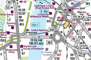 Mappa Bus Londra