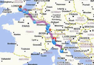 L'itinerario Italia Londra Viaggio Italia Londra