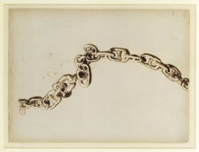 Victor Hugo, Chain, 1864. Pen and brown ink on paper, 19.2 x 26 cm. Bibliothèque nationale de France, Département des Manuscrits