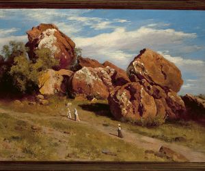 José María Velasco Rocks on the Hill of Atzacoalco