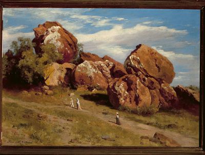 José María Velasco Rocks on the Hill of Atzacoalco