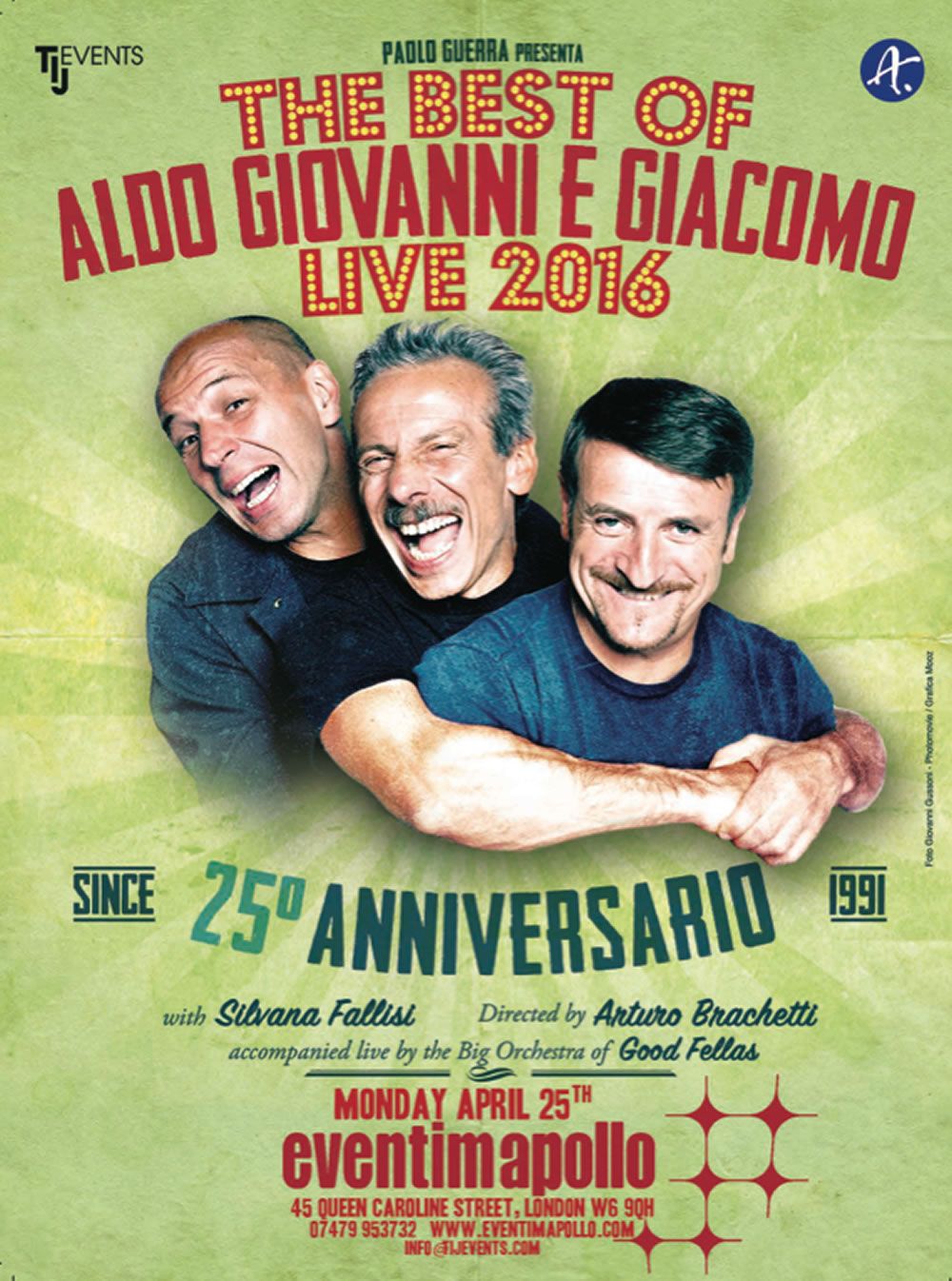 Biglietti Aldo Giovanni e Giacomo Londra