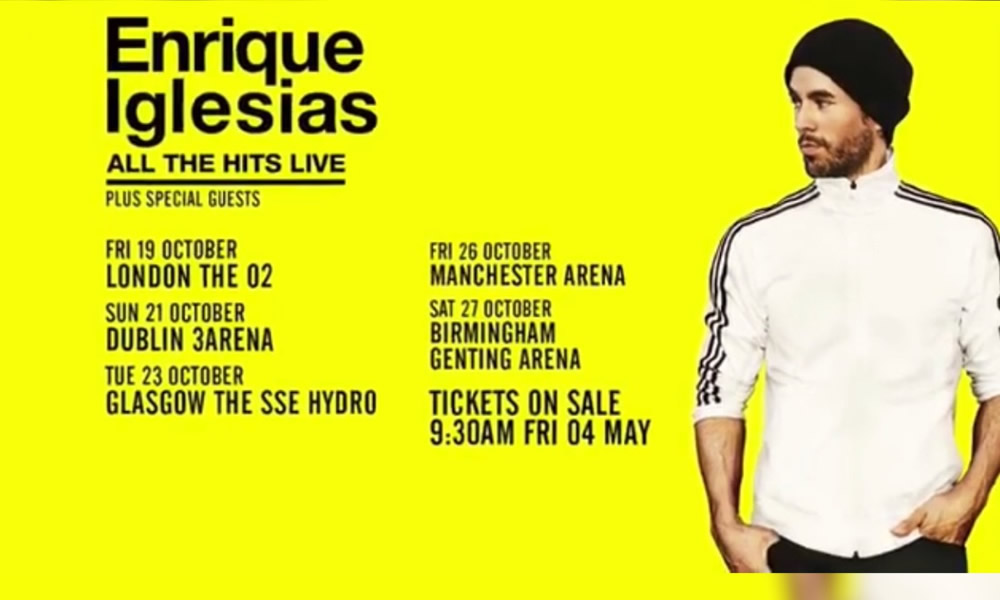 Enrique Iglesias in concerto a Londra