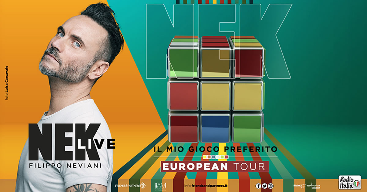 Nek in concerto a Londra il 1 dicembre 2019 Nek in concerto a Londra
