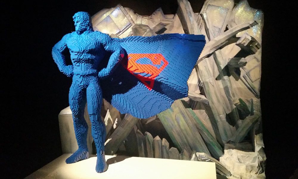 The Art of the Brick DC Super Heroes QUI LONDRA