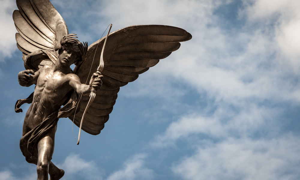 La Statua di Eros a Piccadilly Circus