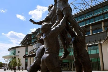 L'esterno dello Stadio di Twickenham a Londra