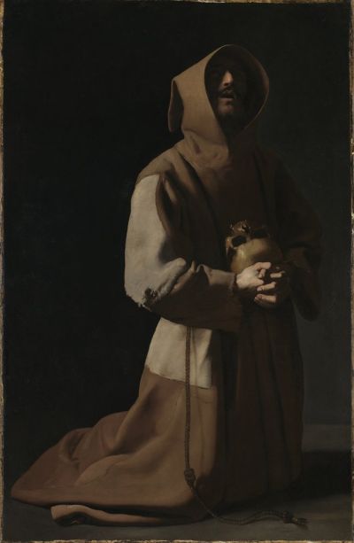 Francisco de Zurbarán,
Saint Francis in Meditation,
1635-9