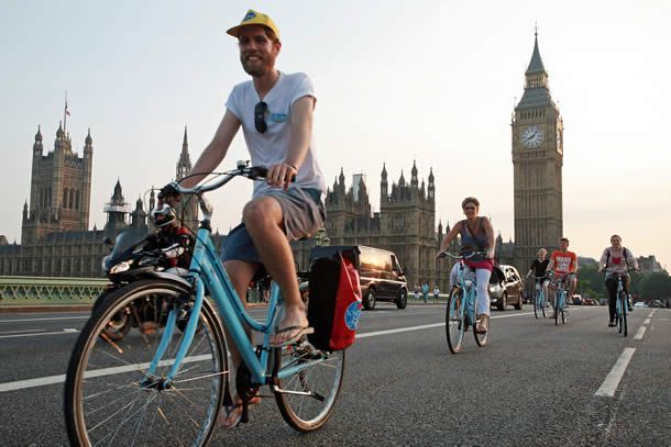 Itinerario in bici Londra