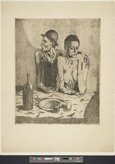 The frugal meal, 1904
© Succession Picasso/DACS, London 2024.