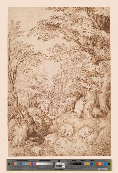Woodland scene, Pieter Bruegel the Elder, 1540-1569