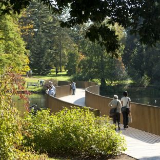 Lake and Sackler Crossing. Credit: RBG Kew