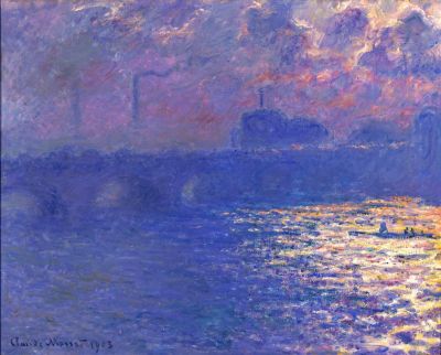 6. Claude Monet (1840-1926), Waterloo
Bridge, Sunlight Effect, 1903, oil on
canvas, Milwaukee Art Museum. Image
Courtesy of the Milwaukee Art
Museum. Photo: John R. Glembin