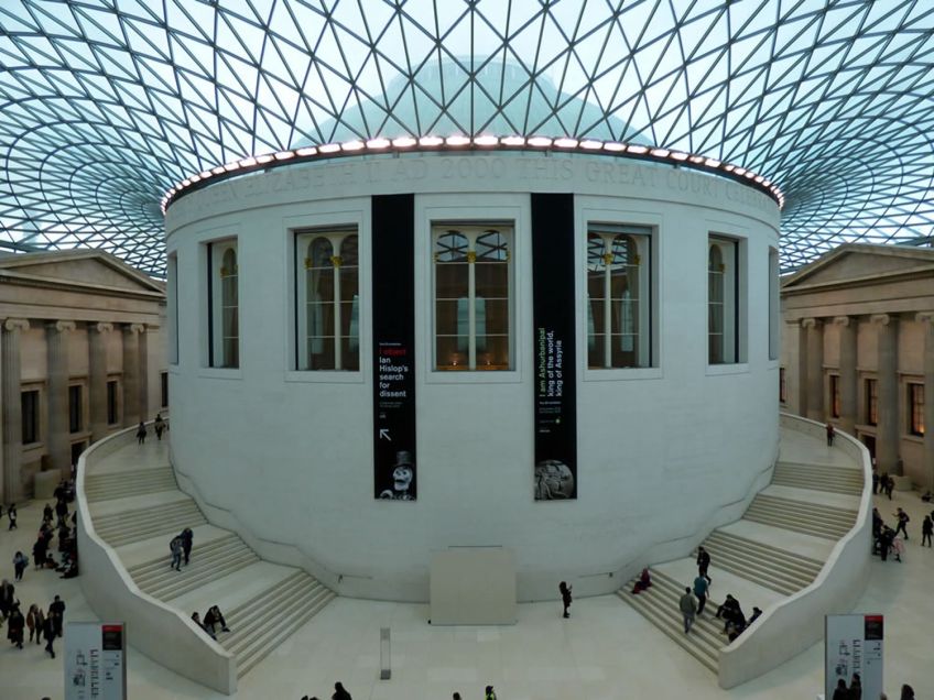 Great Court, la  grande sala all'ingresso del British Museum