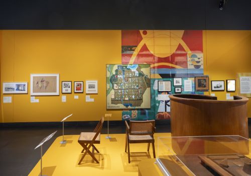Installation shot of Tropical Modernism - Architecture and Independence at the V&A South Kensington © Victoria and Albert Museum, London