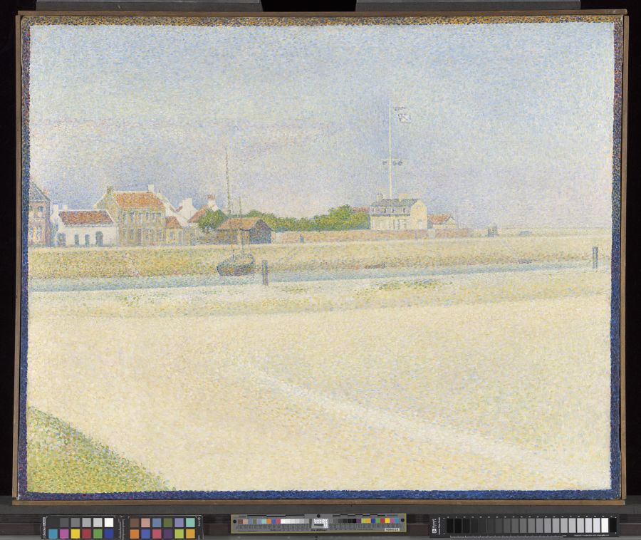 Georges Seurat (1859 - 1891) The Channel of Gravelines, Grand Fort-Philippe, 1890. Oil on canvas 65 x 81 cm © The National Gallery, London NG6554