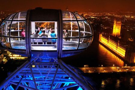 London Eye di notte