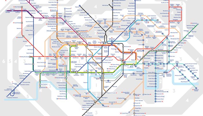 Mappa Metro Londra