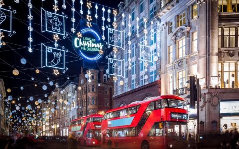 Tour delle luci di Natale a Londra