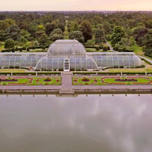 Vista aerea di Palm House a Kew Gardens