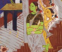 K. G. Subramanyan, Untitled, c.1950s. Gouache on paper. Taimur Hassan Collection. Photo: 
Justin Piperger. © Uma Padmanabhan