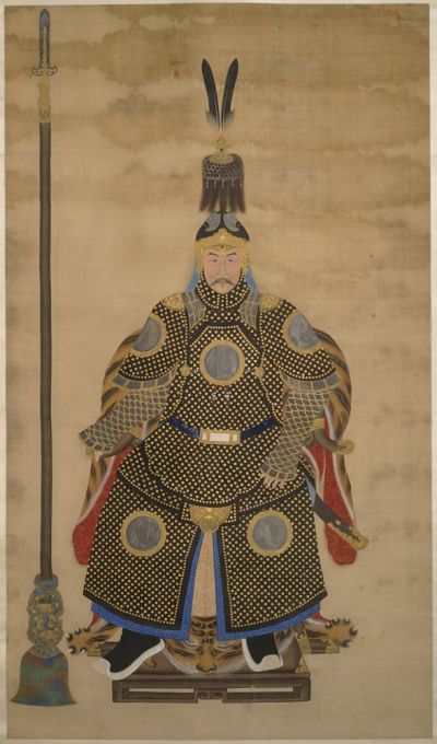 Unidentified artist, Ancestor portrait of a bannerman. With permission of ROM (Royal Ontario Museum), Toronto, Canada. © ROM.