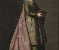 Key 54: Francisco de Zurbarán, Saint Emerentiana, c. 1635-40 Oil on canvas, 171.5 x 105.5 cm On loan from The Hispanic Society of America, New York, NY