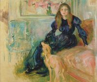 Berthe Morisot, Julie Manet with her Greyhound Laerte, 1893. © Musée Marmottan Monet, Paris.