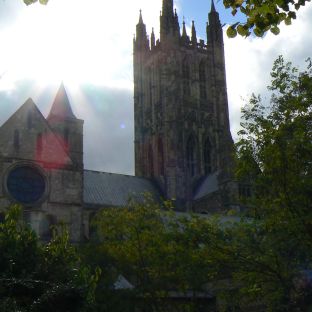 L'esterno della Cattedrale di Canterbury