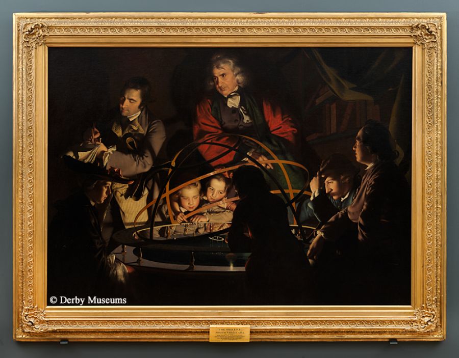 Joseph Wright of Derby: A Philosopher Giving That Lecture on the Orrery in Which a Lamp Is Put in Place