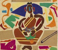 Benode Behari Mukherjee, Lady with Fruit, 1957. Paper and graphite on paper, 25.7 x 28 cm. Tate: 
Purchased with funds provided by the South Asia Acquisitions Committee 2015. Photo: © Tate. 
Courtesy of Mrinalini Mukherjee Foundation