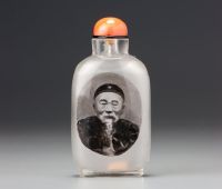 Snuff-bottle with image of Li Hongzhang (1823–1901), Bejing, 1900-1910. © Water, Pine and Stone Retreat Collection. Photographed by Nick Moss.