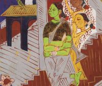 K. G. Subramanyan, Untitled, c.1950s. Gouache on paper. Taimur Hassan Collection. Photo: 
Justin Piperger. © Uma Padmanabhan