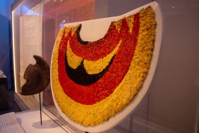Feathered ‘ahu ‘ula (cape) © The Trustees of the British Museum, Photo by MKH