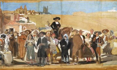 Key 250: Joaquín Sorolla y Bastida, The Provinces of Spain: Castile (sketch), 1912-13 Gouache on kraft paper, 107 x 771 cm On loan from The Hispanic Society of America, New York, NY