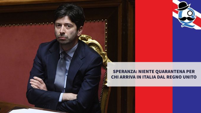Speranza: niente quarantena per chi arriva in Italia dal Regno Unito
